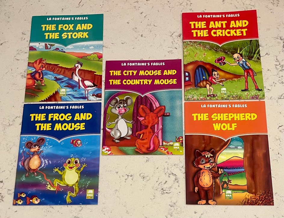 La Fontaine'in Masalları İngilizce çocuk kitapları seti - Görsel 2