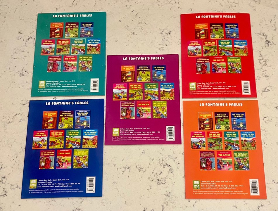 La Fontaine'in Masalları İngilizce çocuk kitapları seti - Görsel 3