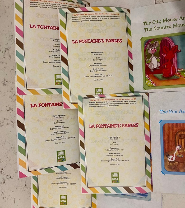 La Fontaine'in Masalları İngilizce çocuk kitapları seti - Görsel 4