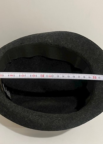 Mudo taş süslü yün fötr şapka - Görsel 8