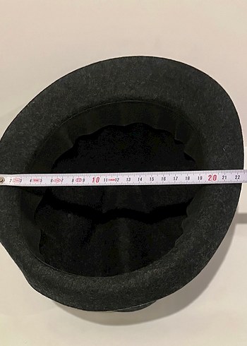 Mudo taş süslü yün fötr şapka - Görsel 9