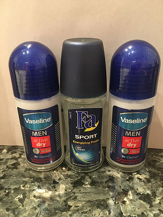 3 adet rollon deodorant 