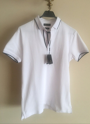 Massimo Dutti Beyaz polo tshirt