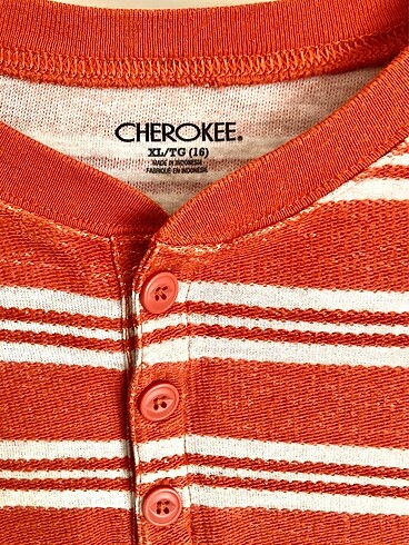 15-16 Yaş Beden Cherokee uzun kollu pamuklu tshirt