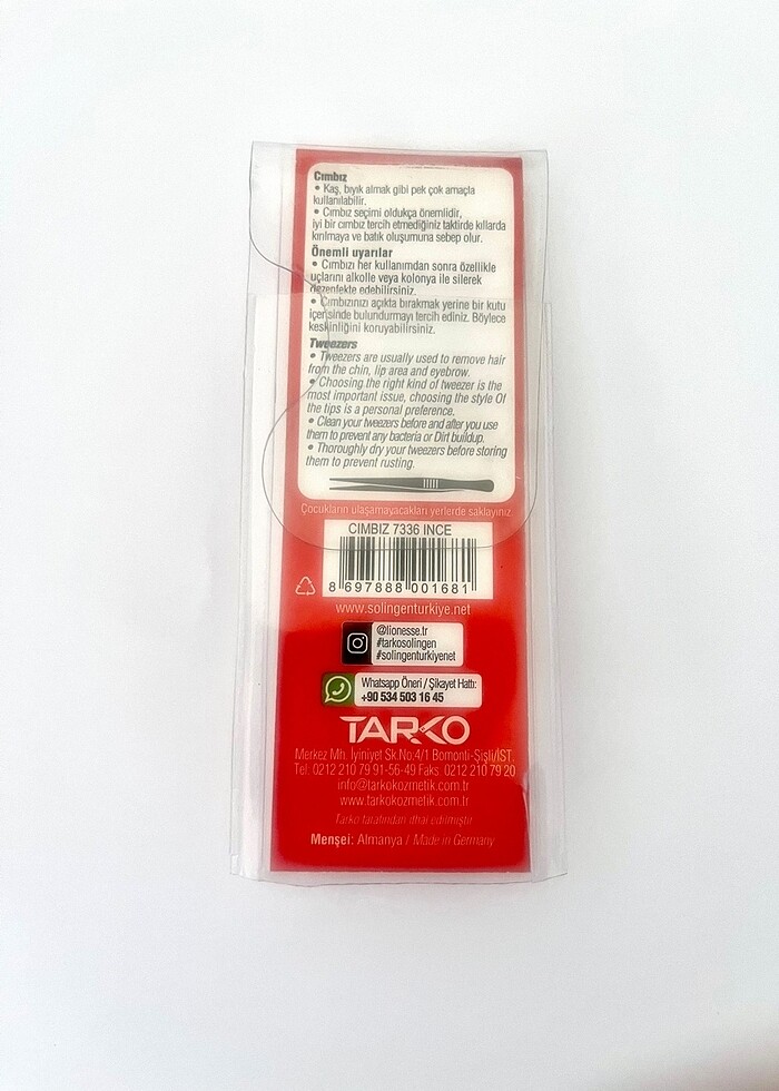 Solingen cımbız - Görsel 3