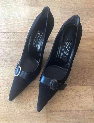 Gerçek süet stiletto