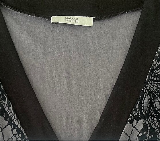 36 Beden M&S V yaka elbise