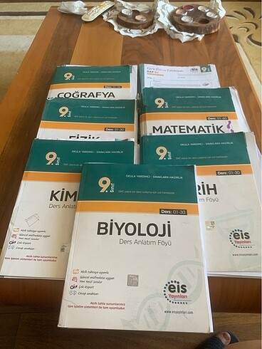 9. sınıf Matematik,Edebiyat,Fizik,Coğrafya,Kimya,Tarih,Biyoloji