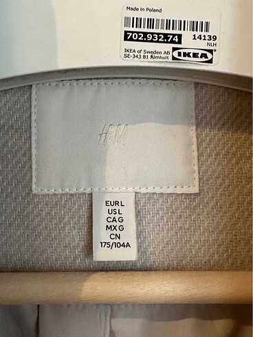 l Beden ten rengi Renk H&M oversize kaban