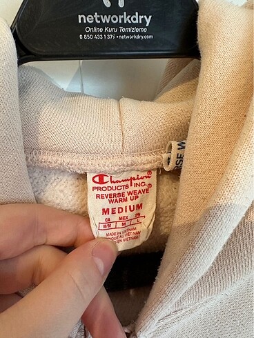 m Beden Champion fermuarlı sweatshirt