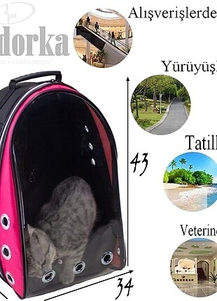 Kedi taşıma çantası 