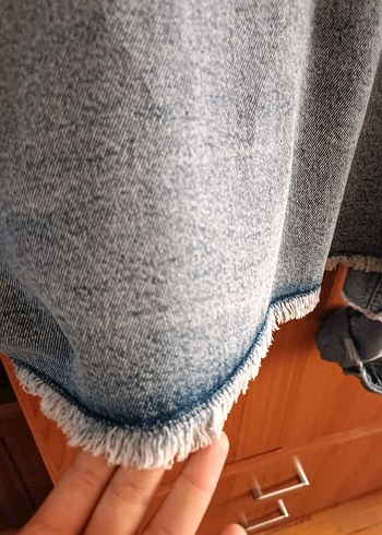 Gri Kadın Kısa Kesim Denim Ceket - Görsel 3