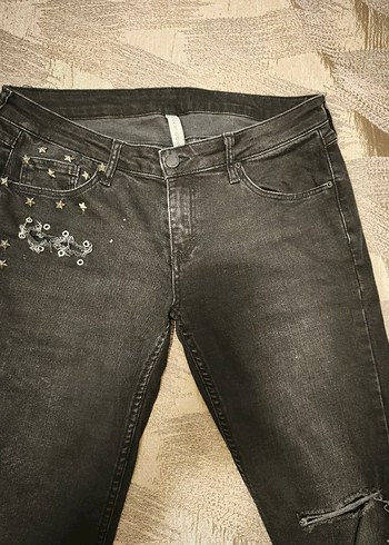 mango kot pantolon jeans - Görsel 8