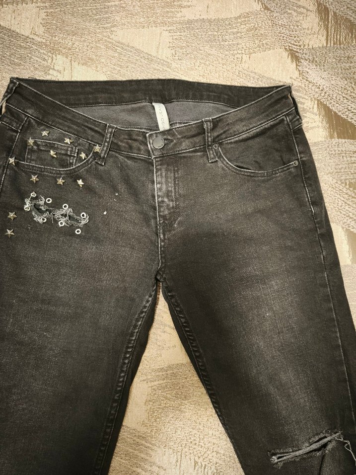 mango kot pantolon jeans - Görsel 2