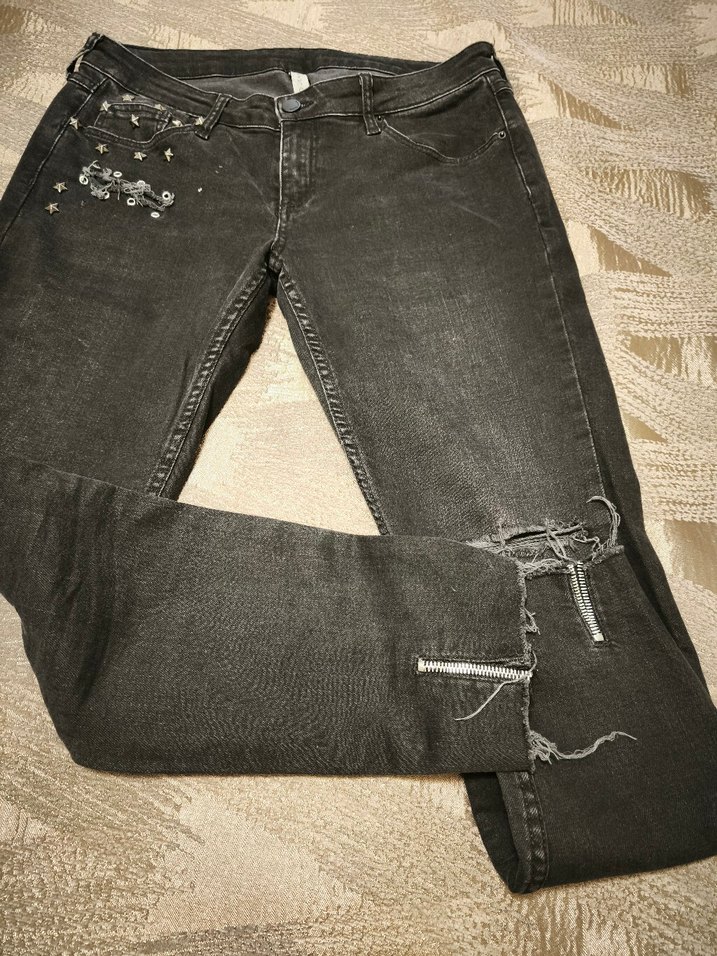 mango kot pantolon jeans - Görsel 5