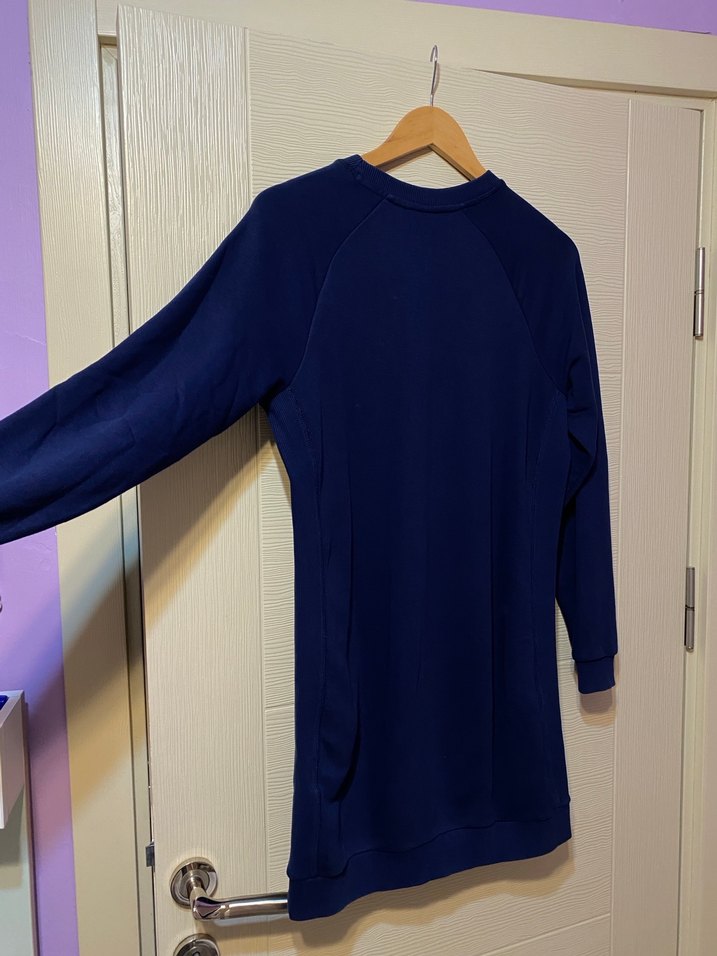 Hummel Lacivert Kadın Spor Sweatshirt Elbise - Görsel 5