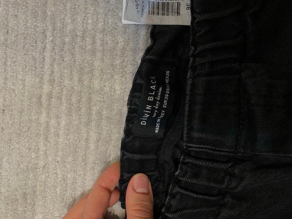 Siyah paraşüt jean - Görsel 4