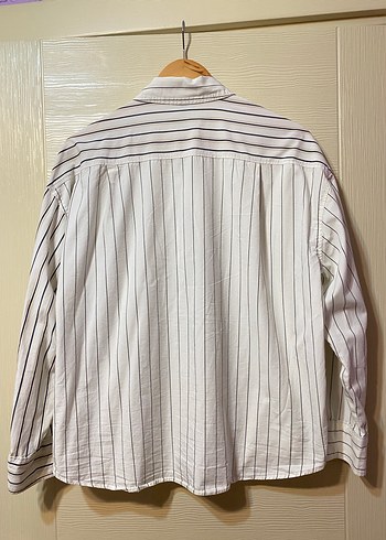 Çizgili Kadın Gömlek - Görsel 2