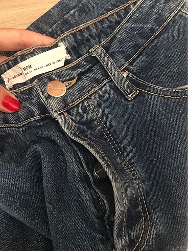 xs Beden mavi Renk Mom Jean