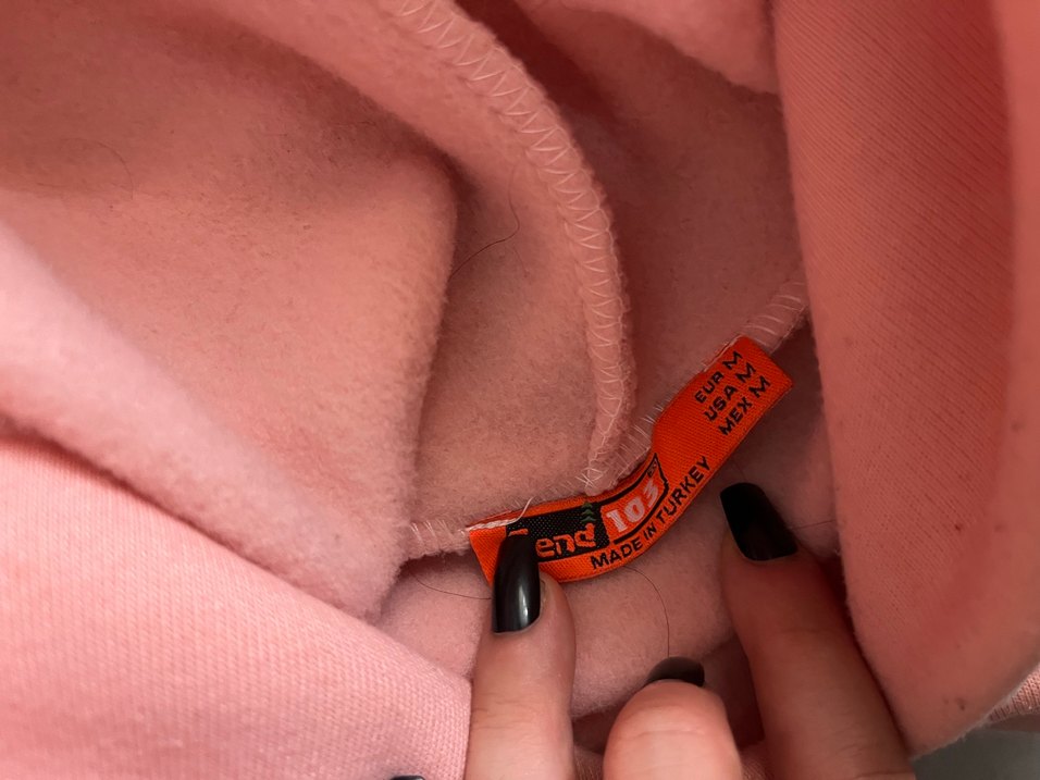 Pembe Kolsuz Sweatshirt Midi Boy Rahat Kesim - Görsel 5
