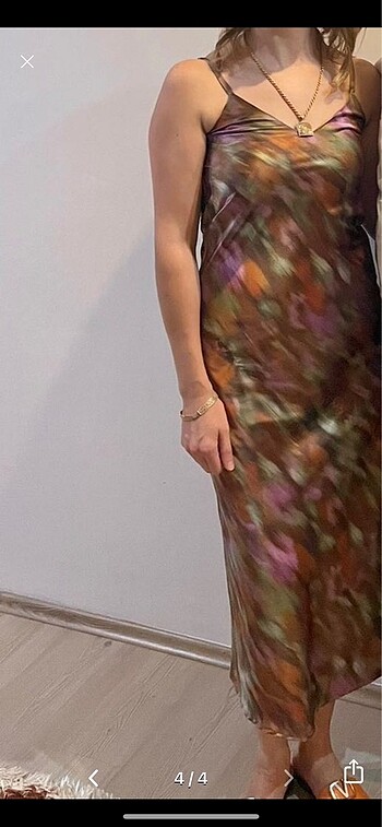 Zara Zara saten elbise askılı