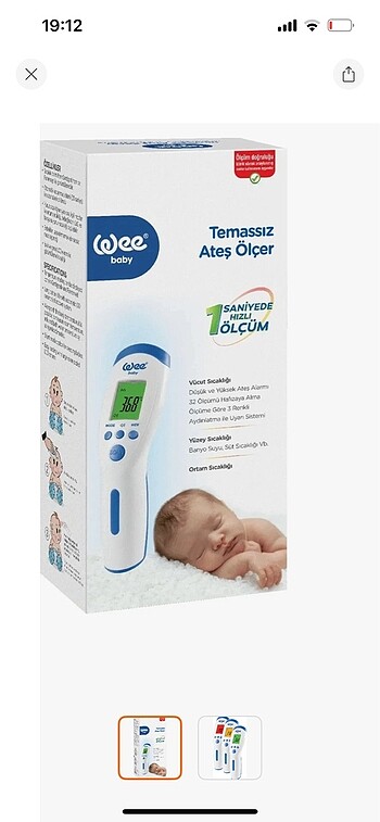 Wee temassız ateş ölçer