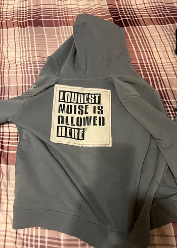 Erkek Kapüşonlu Fermuarlı Gri Ceket - Görsel 3