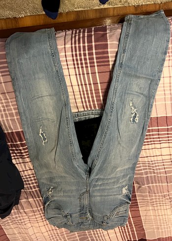 Gri Kot Pantolon, Kemer Tokalı, Normal Boy - Görsel 2