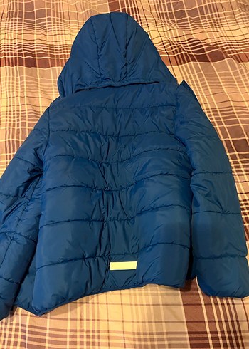 Lacivert Kapüşonlu Kış Montu - Görsel 2