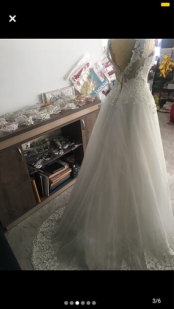 Özel dikim kaftan gelinlik - Görsel 6