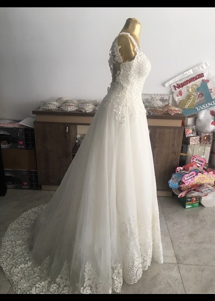 Özel dikim kaftan gelinlik - Görsel 3