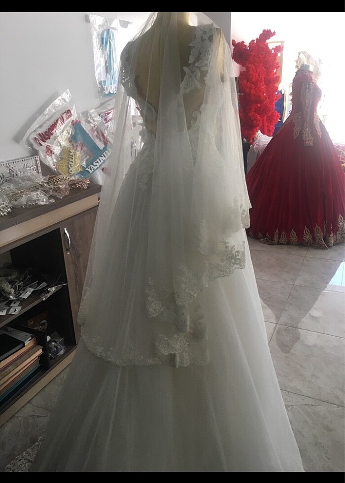 Özel dikim kaftan gelinlik - Görsel 5