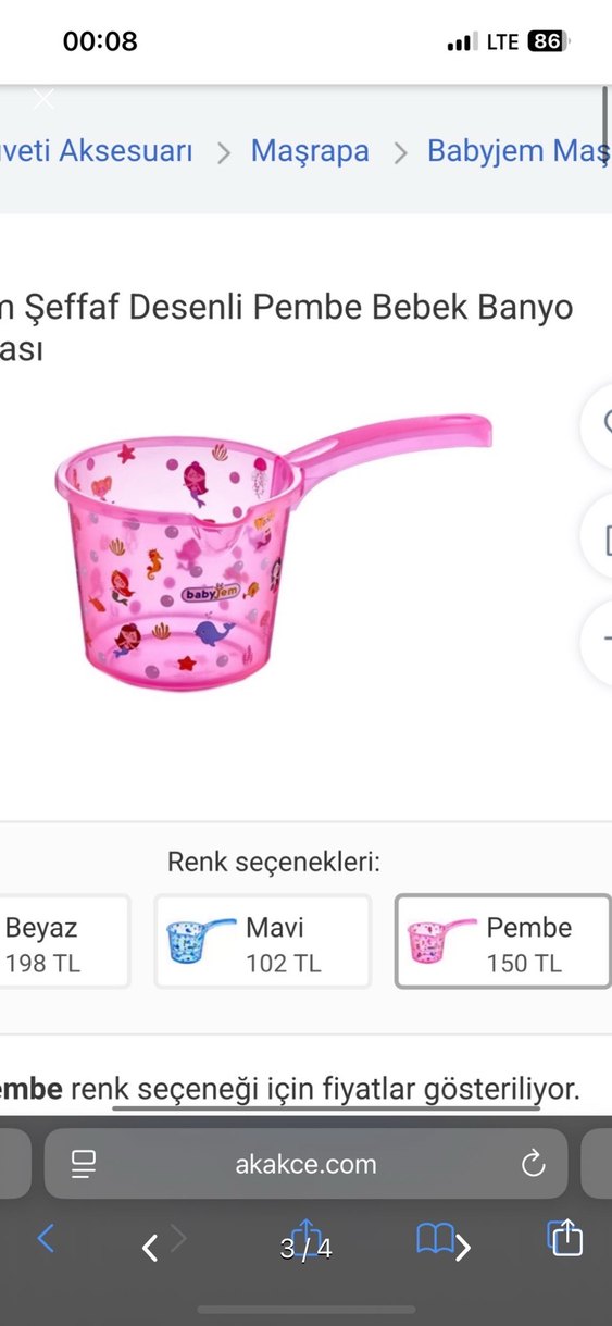 Desenli Giderli Şeffaf Bebek Banyo Küveti - Görsel 3