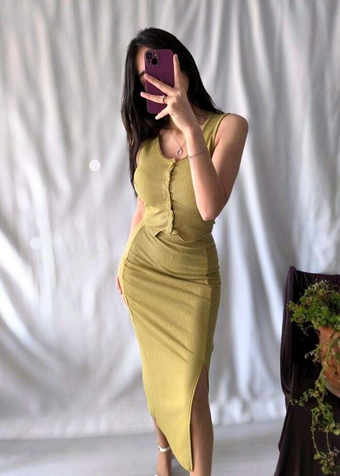 Triko crop takım - Görsel 2