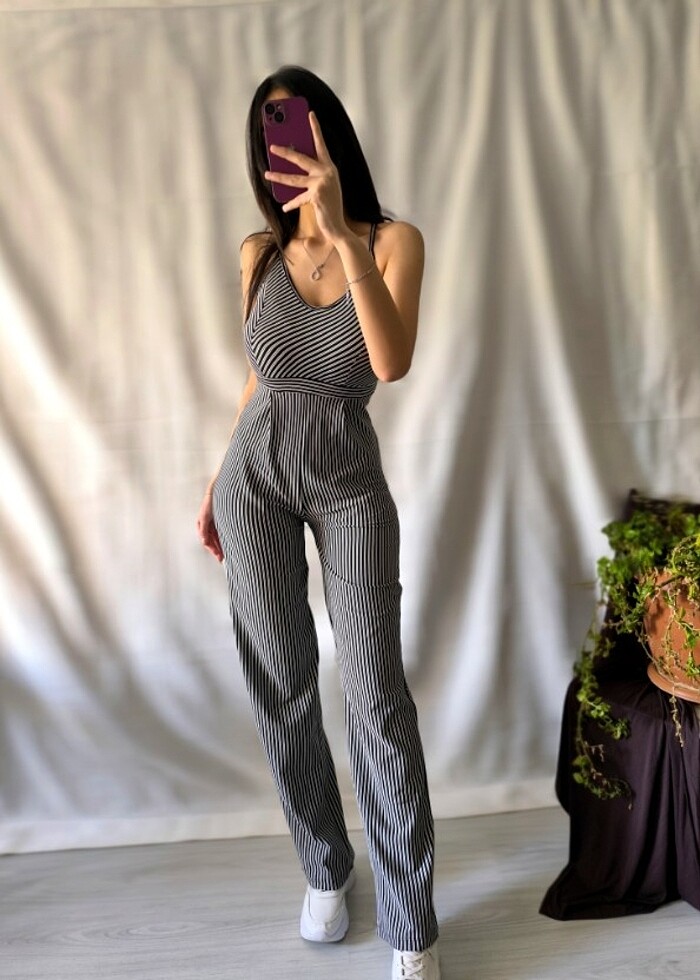 Çizgili Tulum - Görsel 2