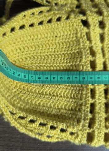 Örgü Büstiyer ( Sarı ) - Görsel 5