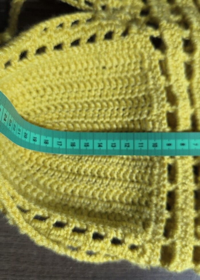 Örgü Büstiyer ( Sarı ) - Görsel 5