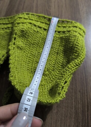 Örgü Büstiyer ( Yeşil ) - Görsel 5