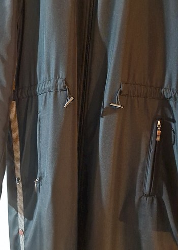 Yan Tarafları Çizgi Detaylı Mıcca Mevsimlik Kaban - Görsel 4