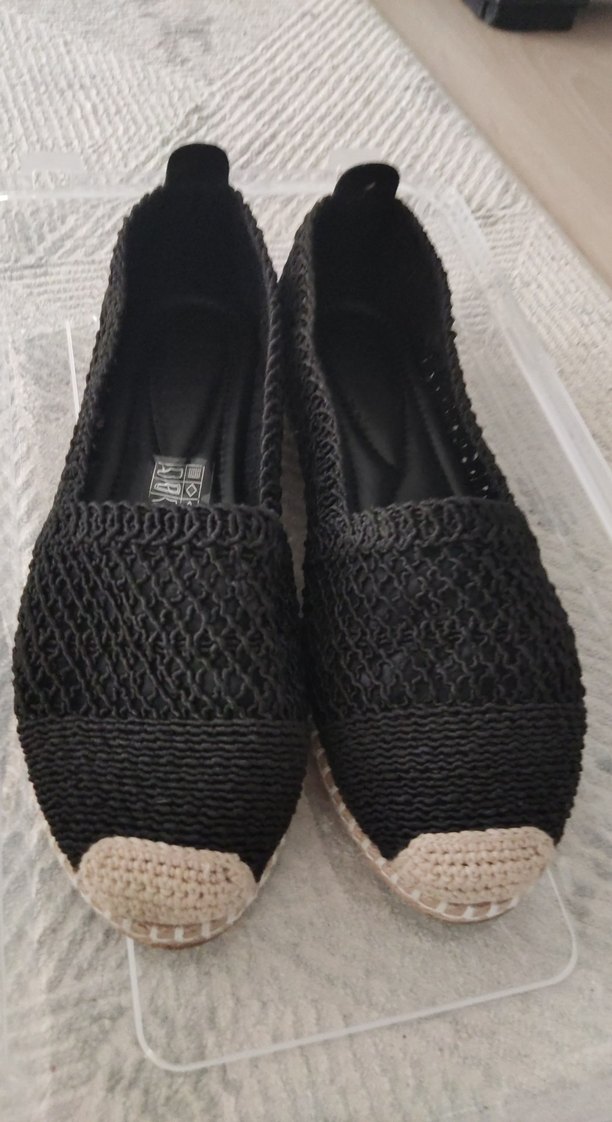 Siyah Örgü Kadın Espadril - Görsel 3