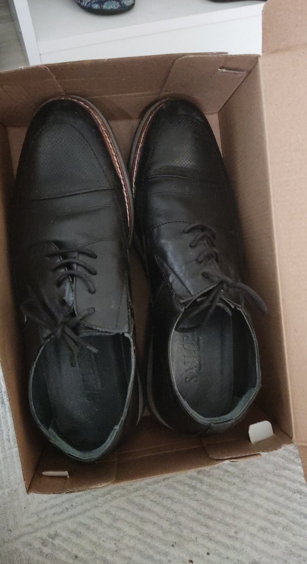 Siyah Deri Klasik Erkek Ayakkabı - Görsel 2