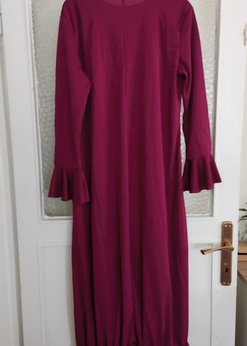 Uzun Kollu Fırfırlı Kadın Elbise - Görsel 4