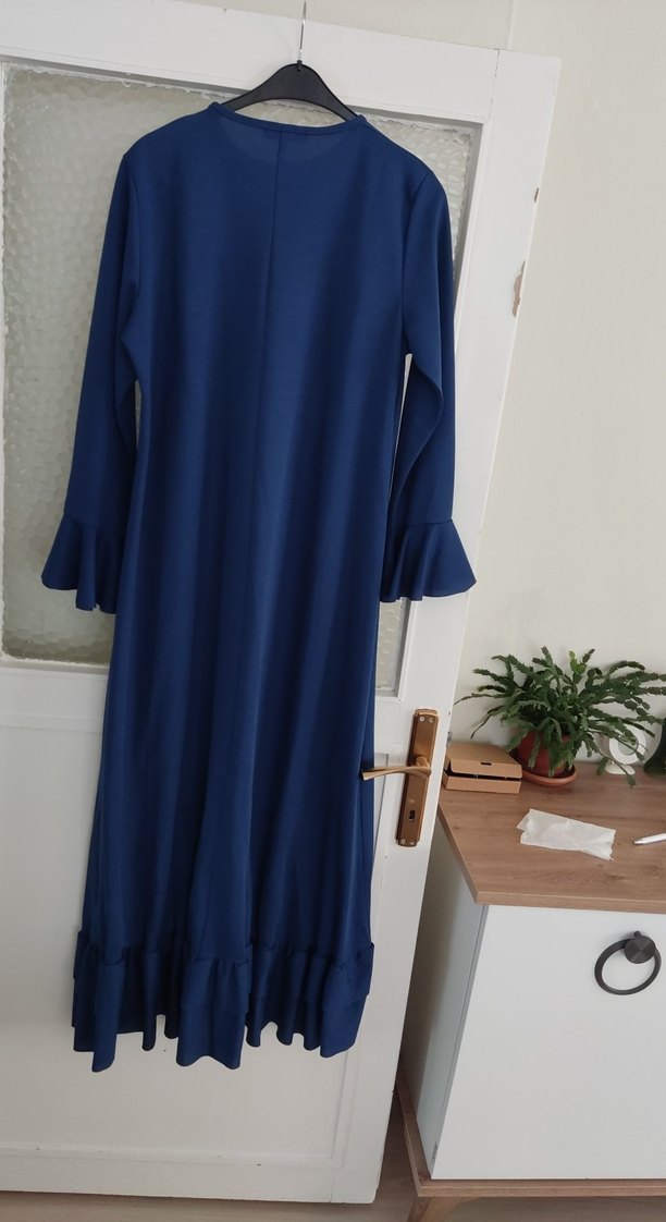 Kadın Lacivert Uzun Kollu Elbise - Görsel 4