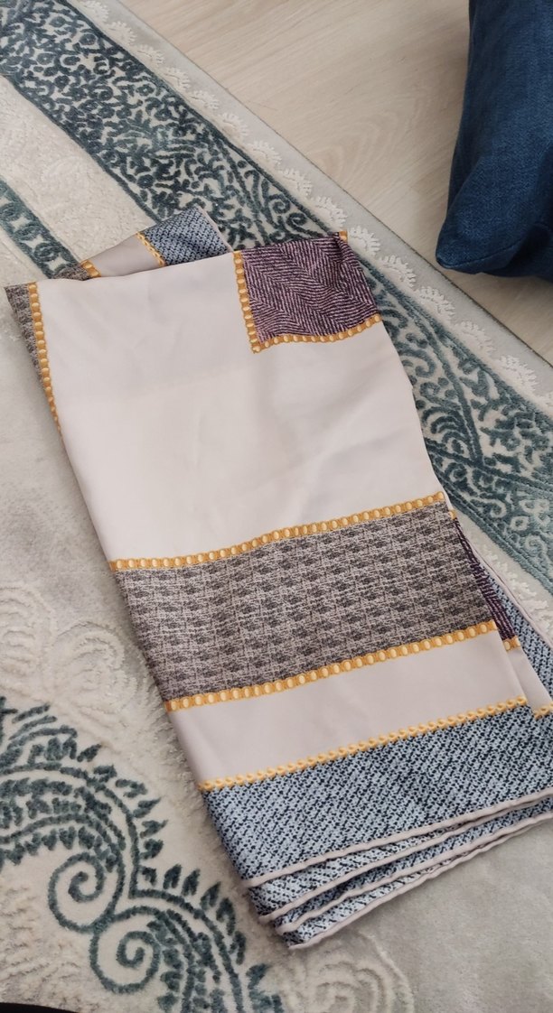 Gri lila Bohem Kadın eşarp - Görsel 2