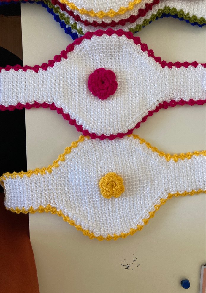 Çiçek Detaylı Çok Renkli Banyo Süngeri - Görsel 2