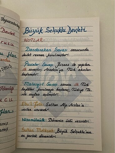 Tarih not defteri