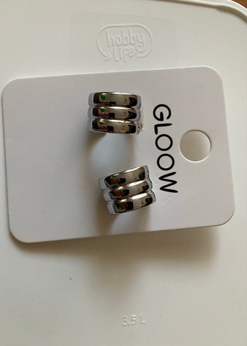 Beden Gloow Mini Parlak Gri Kadın Küpeler