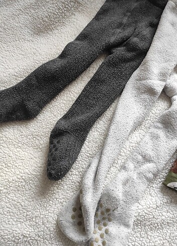 Bebek havlu külotlu çorap ve şapka  - Görsel 2