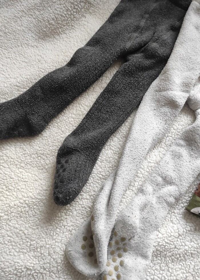 Bebek havlu külotlu çorap ve şapka  - Görsel 2