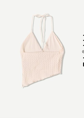 Bershka Boyundan Bağlamalı Üst - Görsel 3